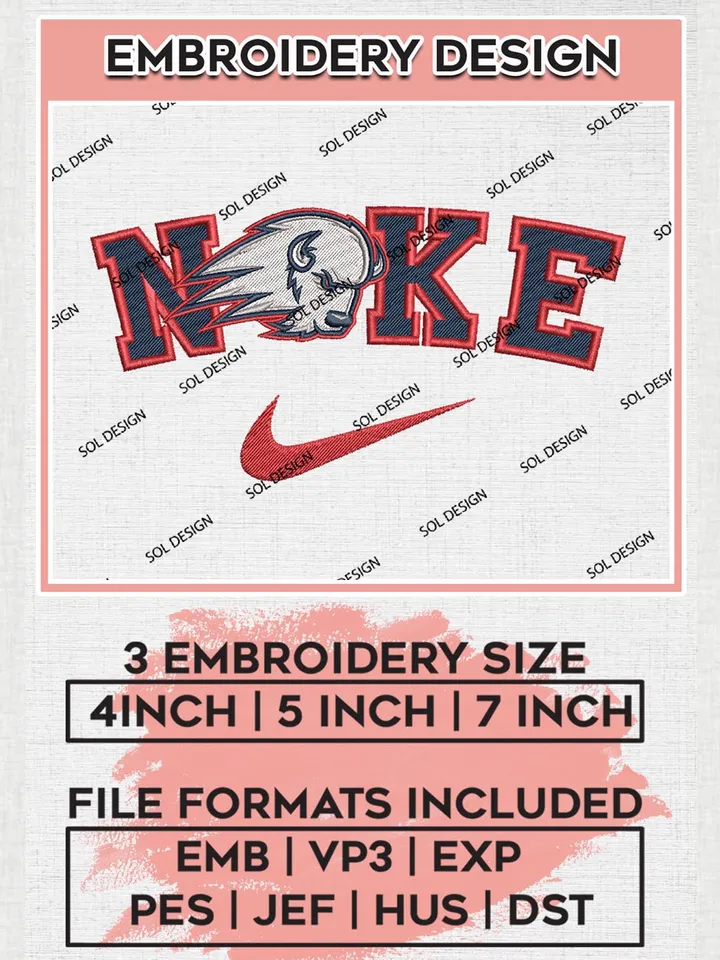 Nike Utah Tech Trailblazers Machine Embroidery Design, NCAA Utah Tech Trailblazers Embroidery Design files, NCAA Embroidery Designs, NCAA Machine Embroidery Designs, Digital Download