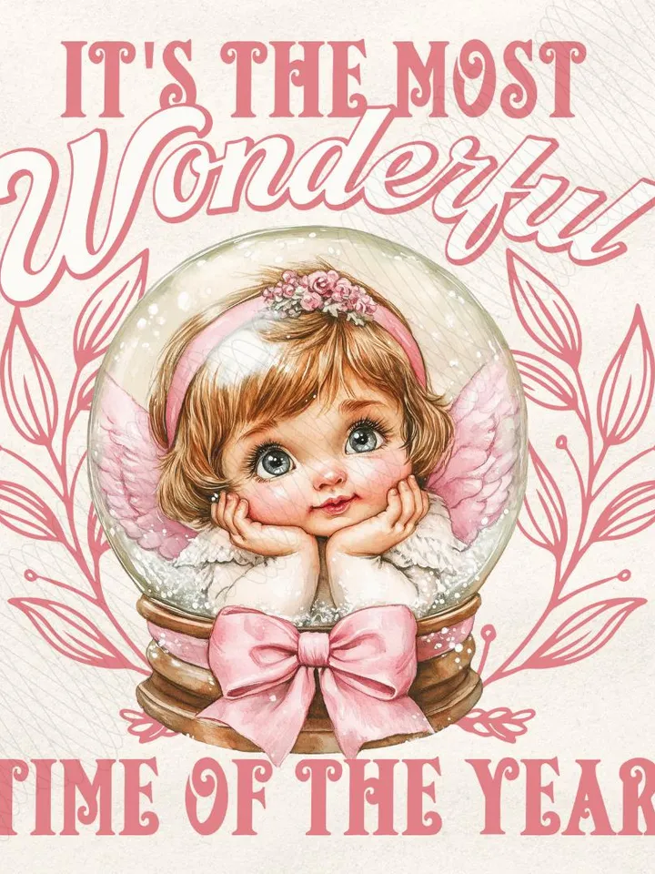 Most Wonderful Time, Valentine Snow Globe Png, Coquette Png, Valentine Heart Png, Valentine Coquette Png, Valentine's Day png, Cupid png