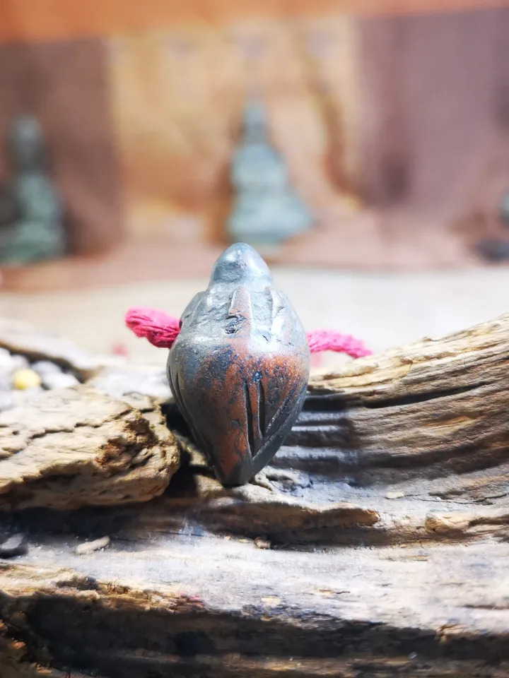 Gandhanra Old Tibetan Niang La Tsa Tsa Statue Amulet , Small Stupa,Pagoda Pendant,50 Years Old
