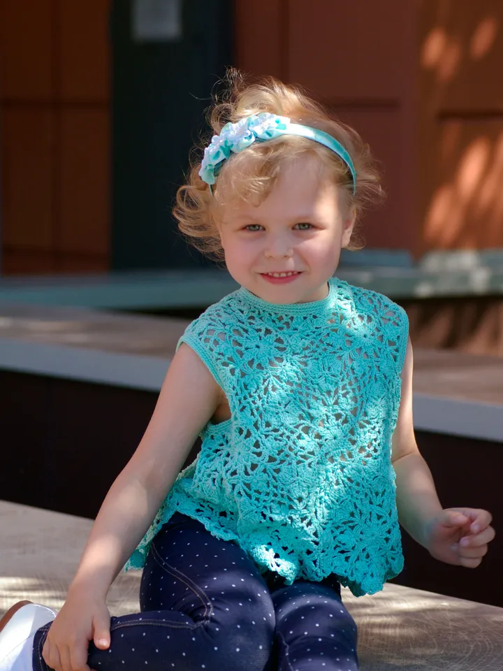 Kid's Summer Crochet Top Monika – Crochet Top Pattern for a Little Girl