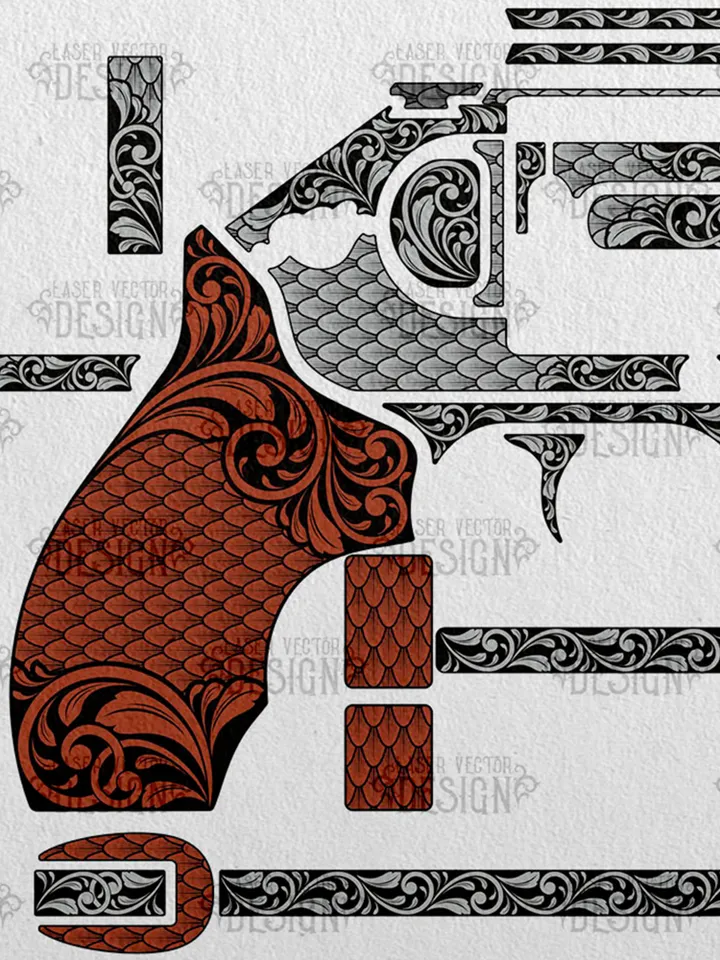 VECTOR DESIGN Kimber K6s DCR 2 in Scrolls and snake scales