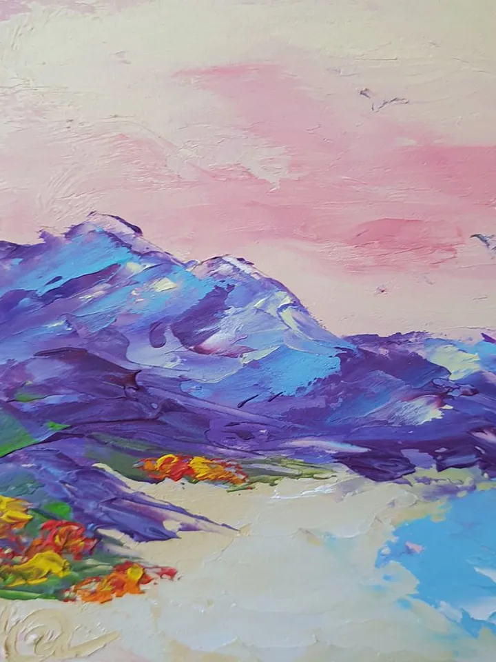 Beach Painting ACEO Original Art Seascape Wall Art Small Impasto Oil Painting
