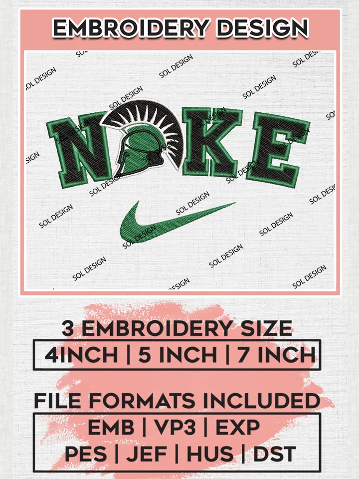 Nike South Carolina Upstate Spartans Machine Embroidery Design, NCAA South Carolina Upstate Spartans Embroidery Design Design files, NCAA Embroidery Designs, NCAA Machine Embroidery Designs, Digital Download