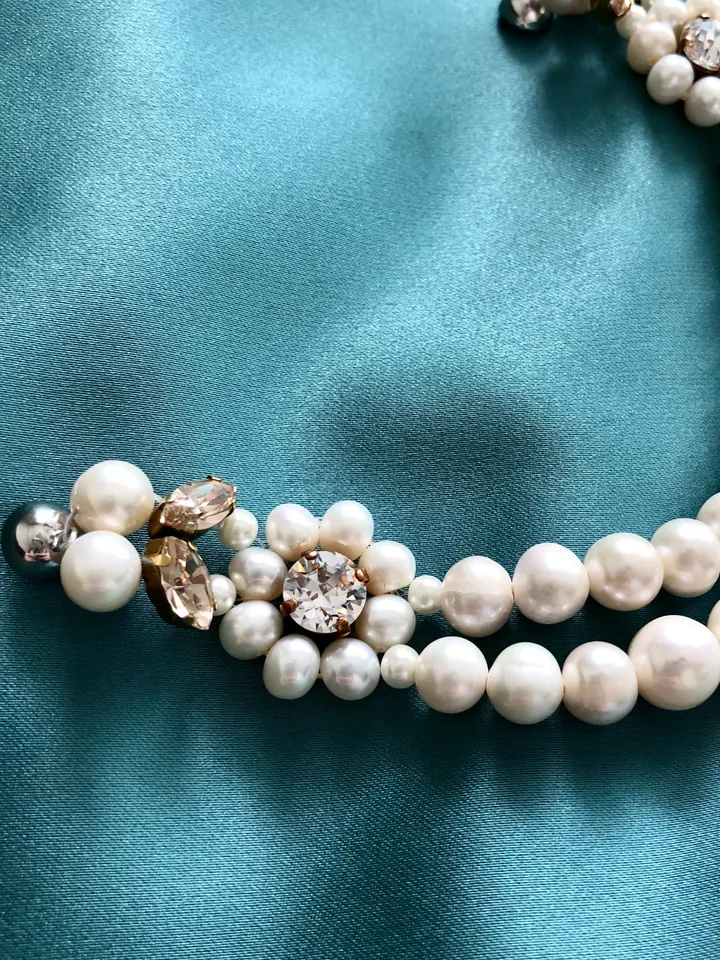Double Row Natural Pearl Bracelet