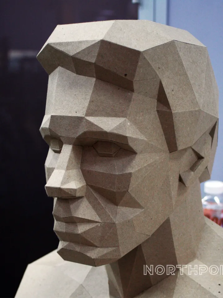 Arnold Head Papercraft, Digital Template, PDF Download, Gurko, 3D Low Poly, Pepakura, DIY Origami Sculpture, Paper Decor, DIY Gift