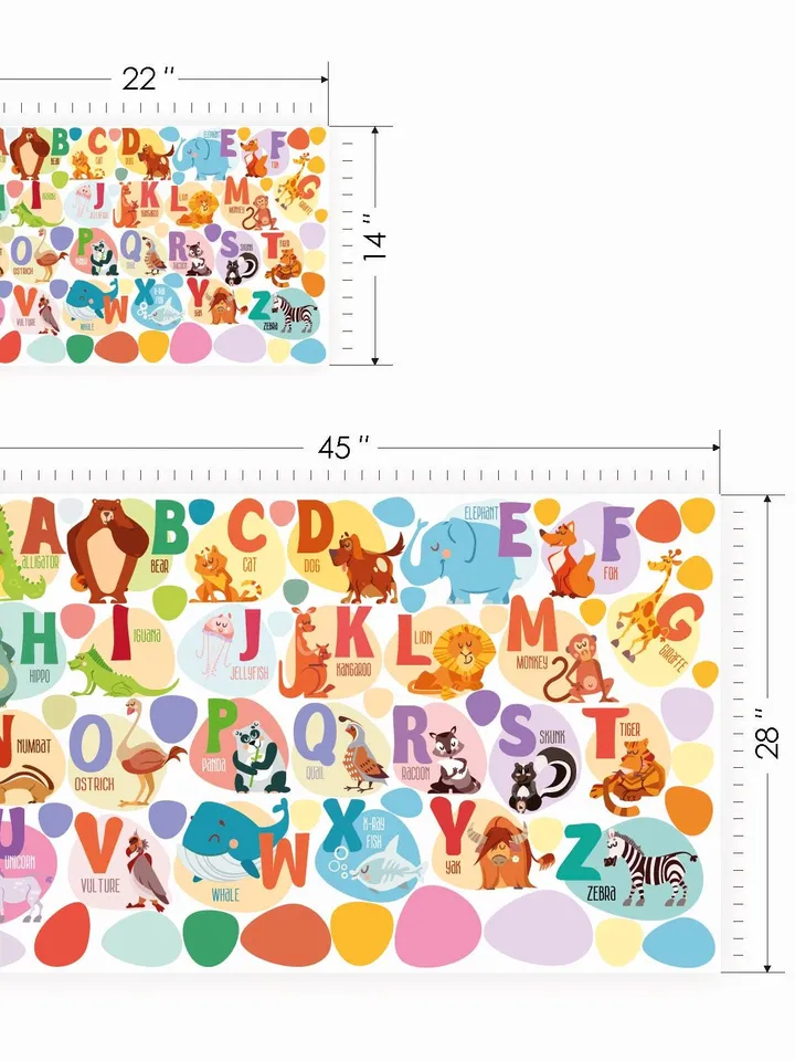 Alphabet animals Wall Decals Kids Stickers el66