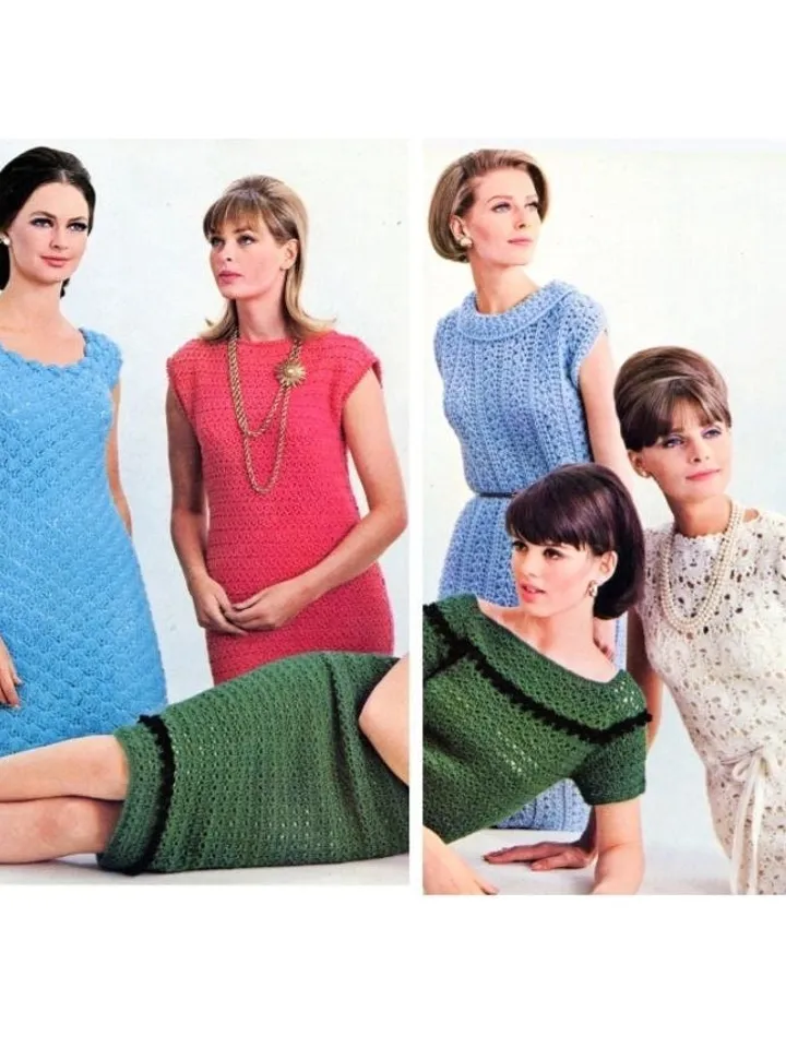 Dress pattern pdf, women summer dress crochet pattern instant download