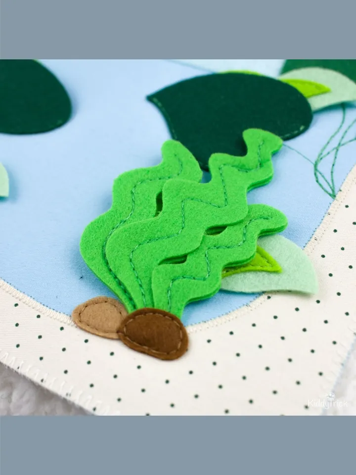 Pond with Tadpoles - Felt Busy Book Page - Sewing Pattern