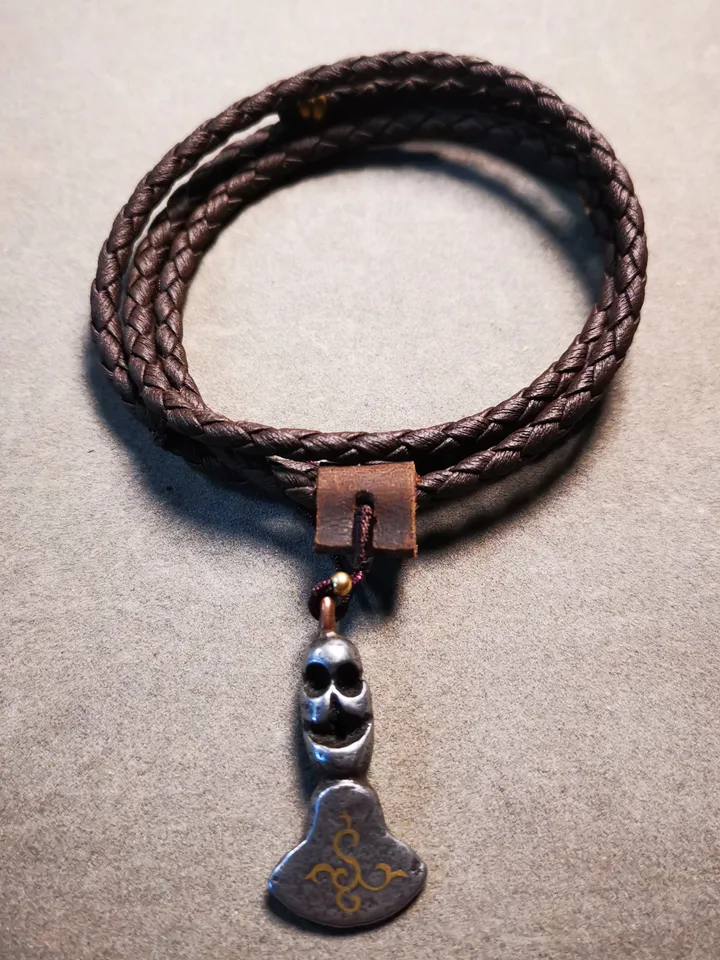 Gandhanra Antique Tibetan Amulet,Kartika(knife of the dakinis), Trantic Buddhism Dharma, Made of Cold Iron