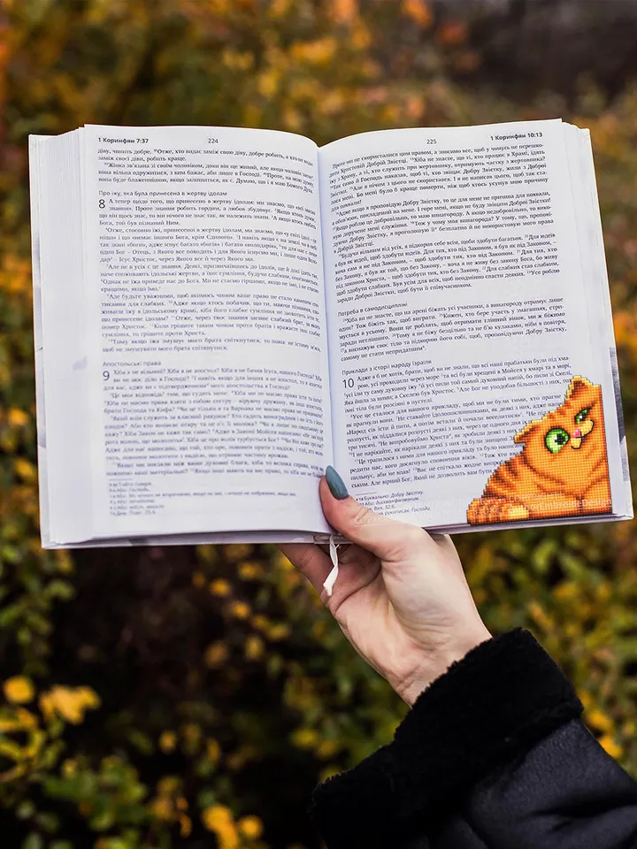 Orange cat Corner bookmark cross stitch pattern PDF download Cat cross stitch chart, Cat bookmark pattern digital PDF, Cat lover gift #B422