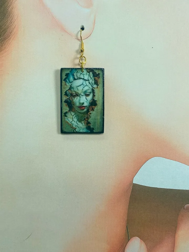 Handmade earrings.Handmade jewelry. Author's design.