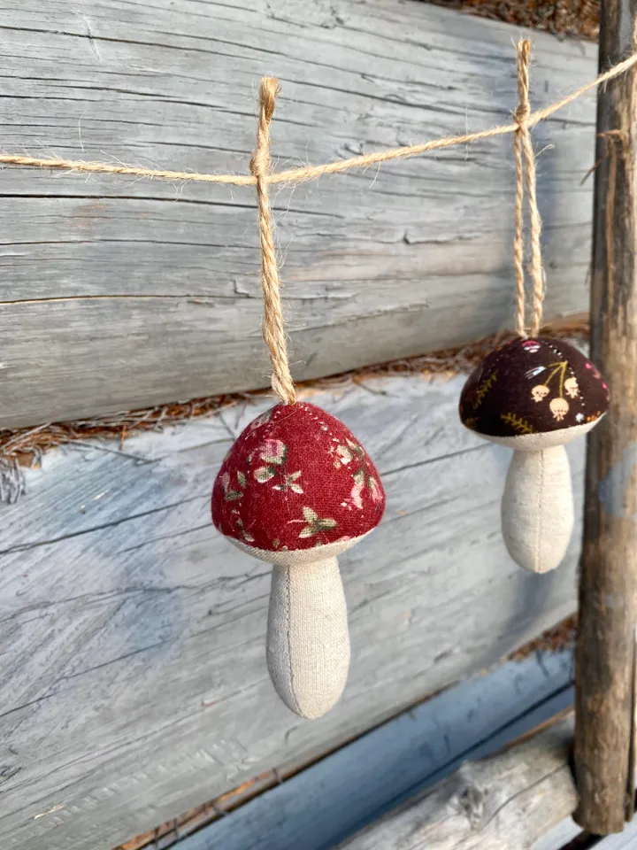 PDF sewing pattern fabric mushroom