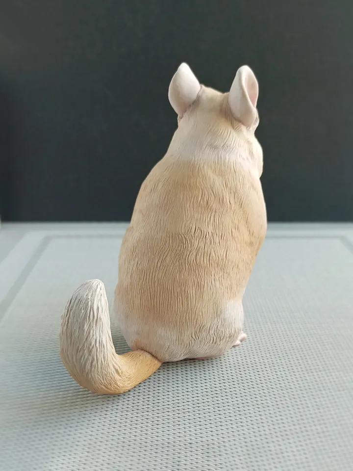 Custom memorial Chinchilla sculpture
