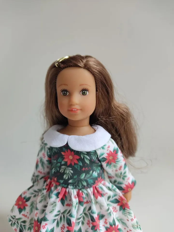PDF sewing pattern for mini American Girl dolls.