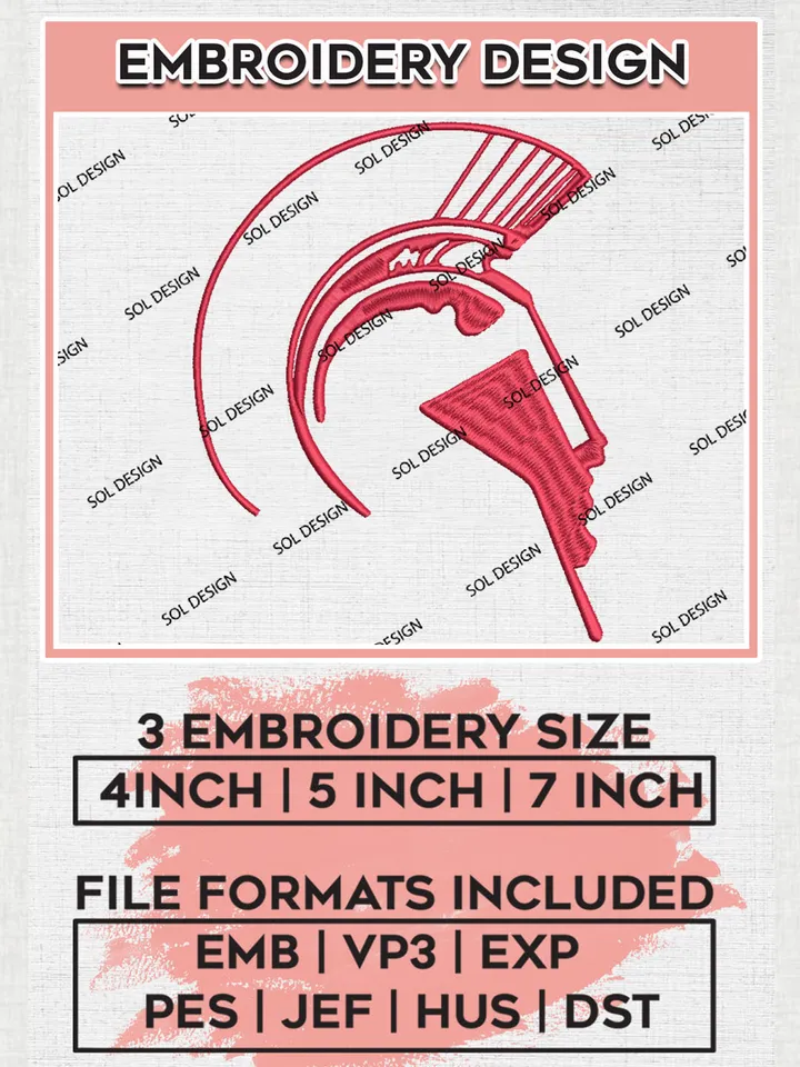 Detroit Mercy Titans Team Mascot Logo Embroidery Design Files, NCAA Detroit Mercy Titans Machine Embroidery, NCAA Teams, Game Day, 3 sizes, NCAA Machine embroidery designs, Digital Download