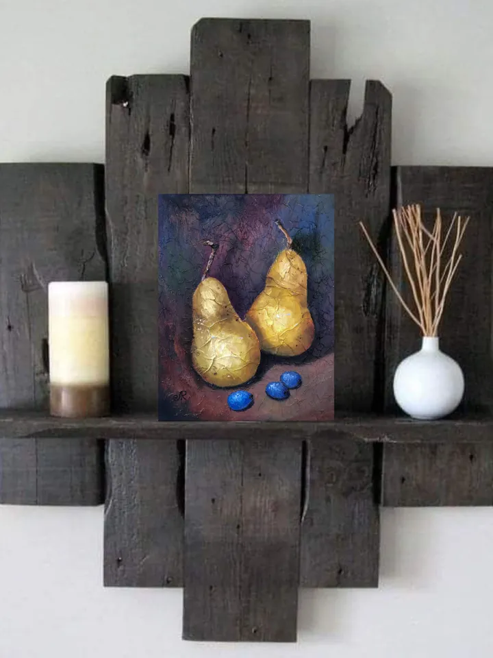Pearы Painting Fruits Oil Painting Original Kitchen Still life