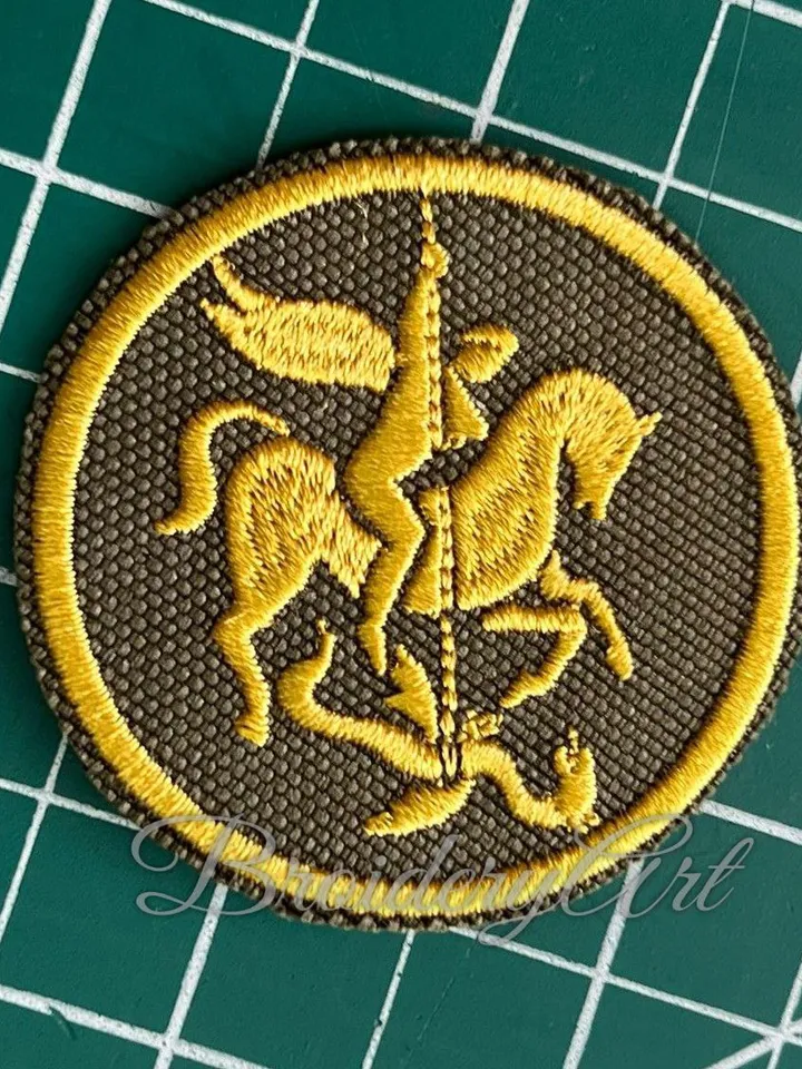 Saint George patch machine embroidery design