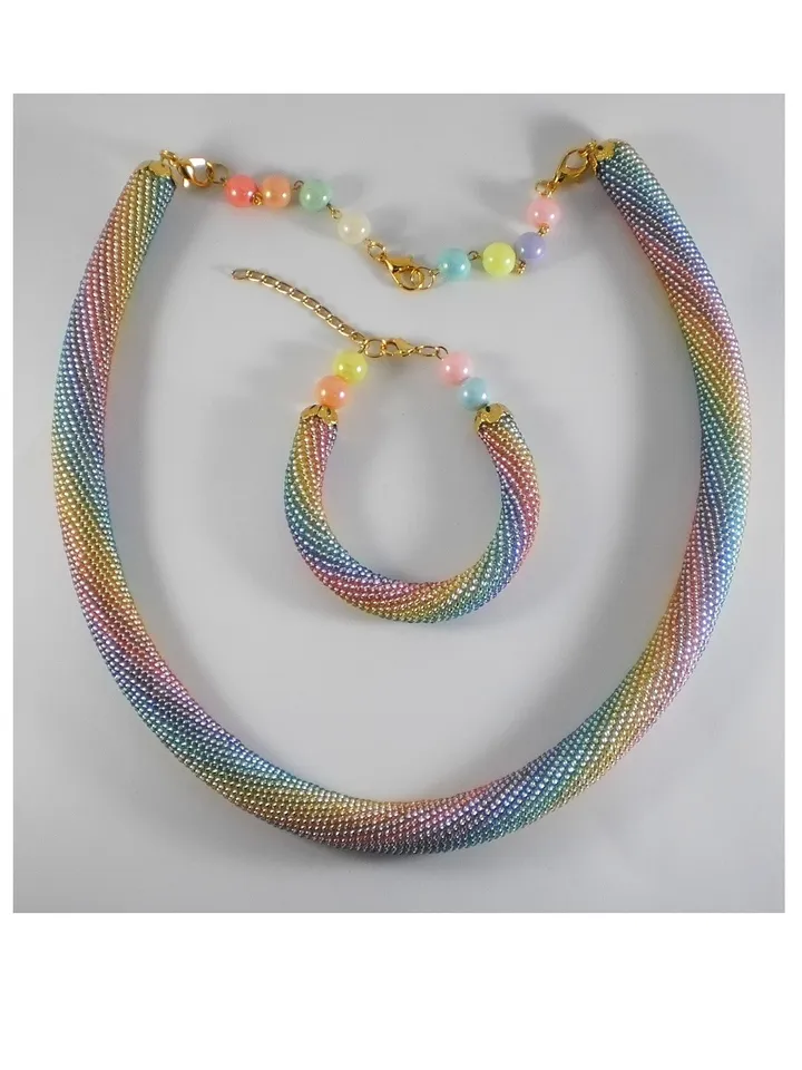 PDF Bead Crochet rope patterns, "Victory" necklace and bracelet