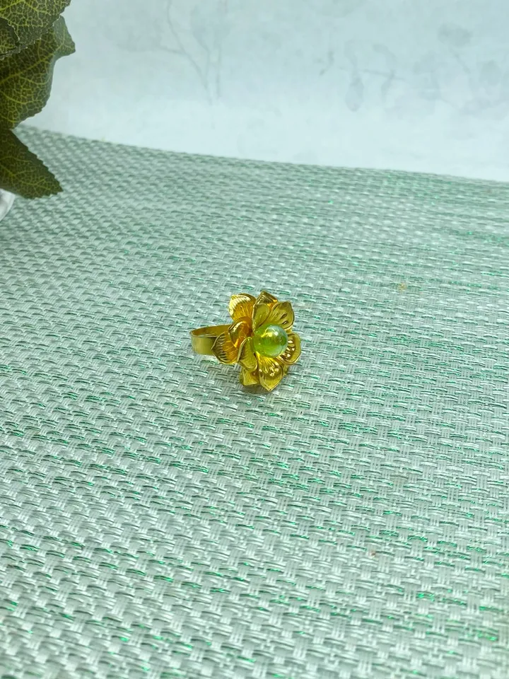 Zirconium ring. Handmade jewelry.