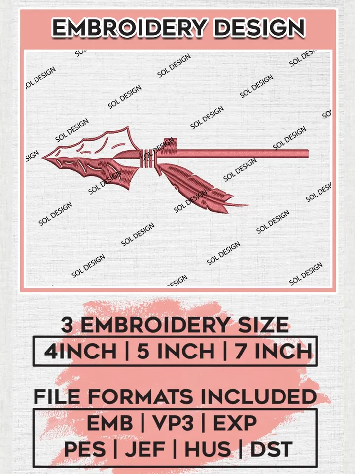 Florida State Seminoles Team Mascot Logo Machine Embroidery Design, NCAA Florida State Seminoles Embroidery Design Design files, NCAA Team Embroidery Designs, NCAA Machine Embroidery Designs, Digital Download