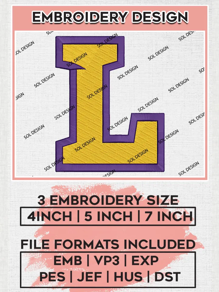 Lipscomb Bisons Logo Machine Embroidery Design, NCAA Lipscomb Bisons Embroidery Design Design files, NCAA Embroidery Designs, NCAA Machine Embroidery Designs, Digital Download