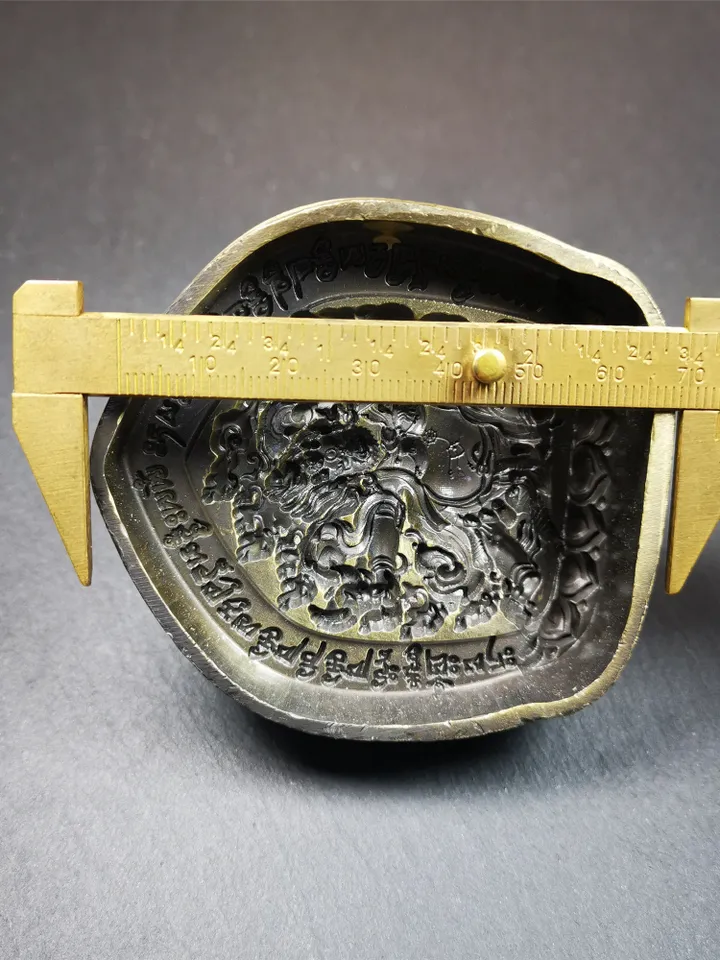 Gandhanra Tibetan Buddha Statue Tsa Tsa Mold, Vajrapani Tsha Tsha Mould For Making Clay Statue,2.95" × 2.6"