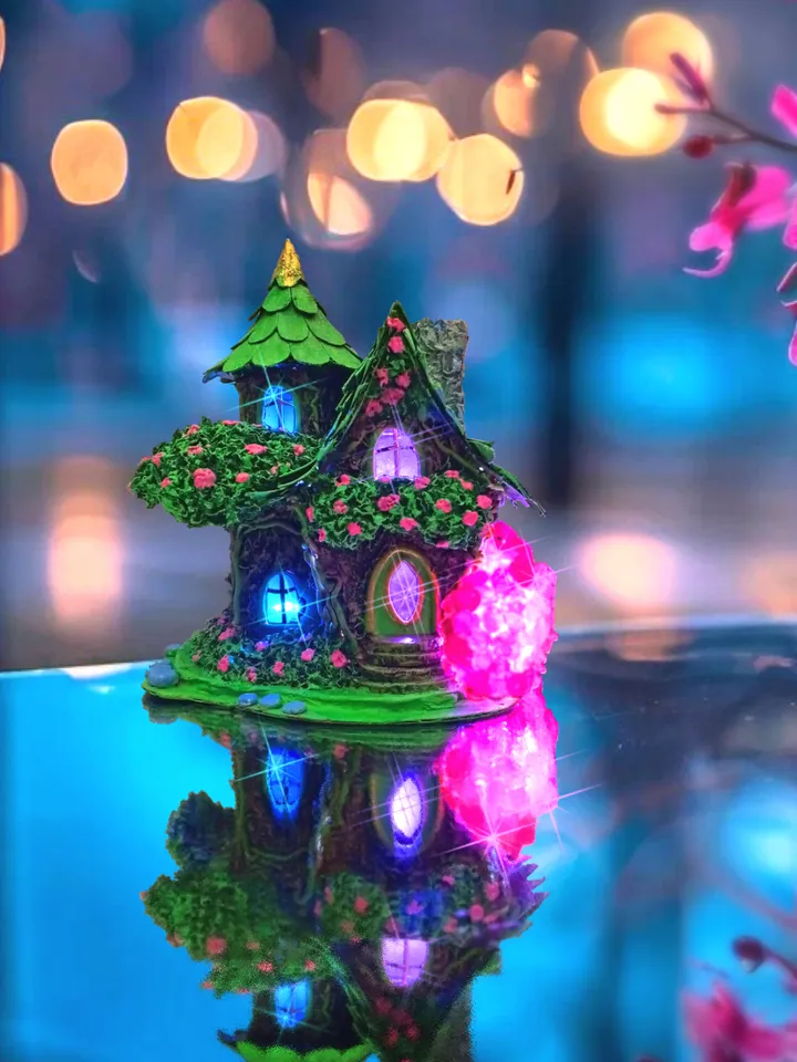 Night light "Elves House" Fairy house Kids lamp Bedroom lamp