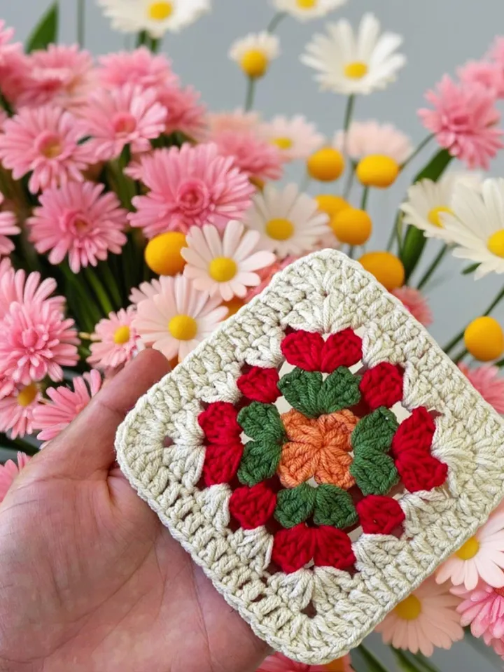 Solid Granny Square Baby Blanket Crochet Pattern - Beginner Crochet Coaster Pattern - Quick and Easy PDF Guide