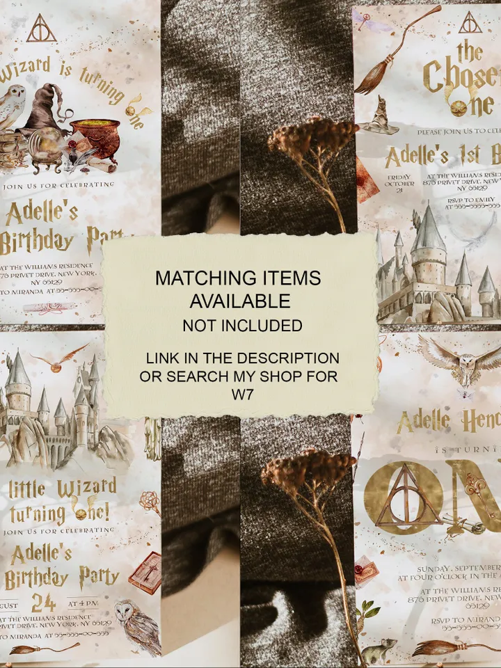 Wizard Treats Bag Topper Template Birthday Party; Magic School Birthday; Editable Wizard World Party label; Printable Candy Bag Label; W7
