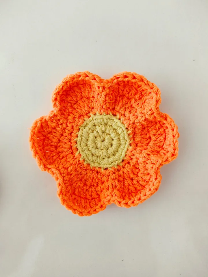 Coaster flower coaster crochet pattern, flower crochet pattern, beginner crochet patterninstant download