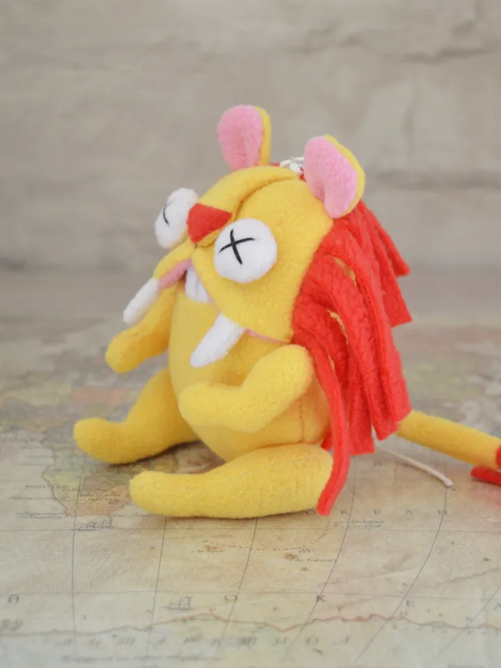 PDF Plush Toy Pattern – Fleece Lion with Movable Limbs