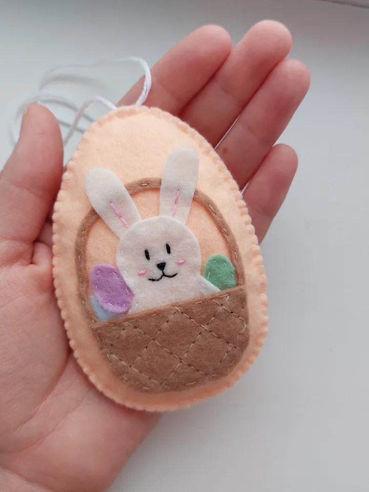 Easter eggs, felt Easter ornaments, easter gift, Easter decor