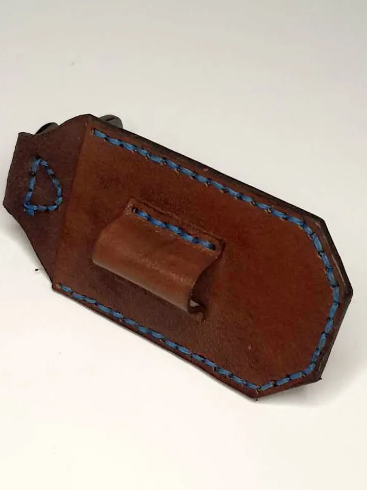 Ferro Rod Leather Pouch Pattern | Digital Download - Fire Starter Holder PDF Template | DIY Bushcraft Leathercraft Design, easy and simple