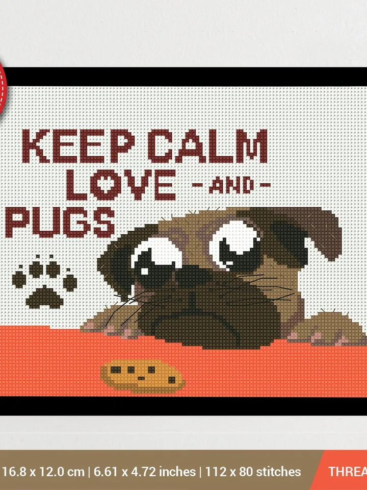 Keep calm Cross stitch pattern | Embroidery Pattern | Instant Download | Embroidery Designs
