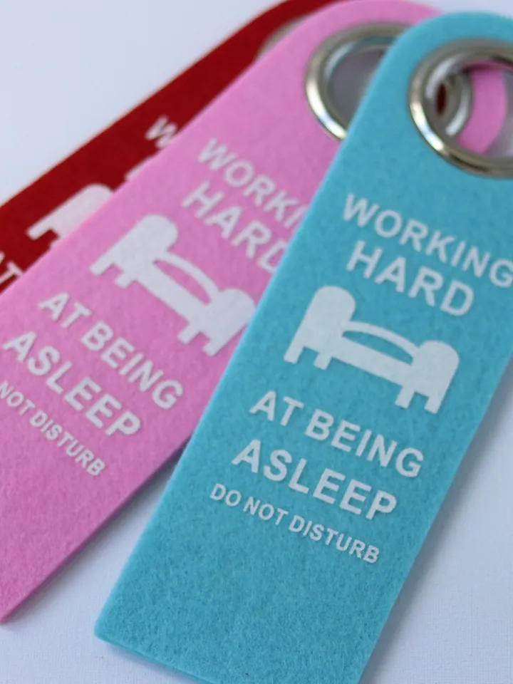 Door Hanger, Do Not Disturb Sign for Room Door, Felt Door Hanging Sign Personalized