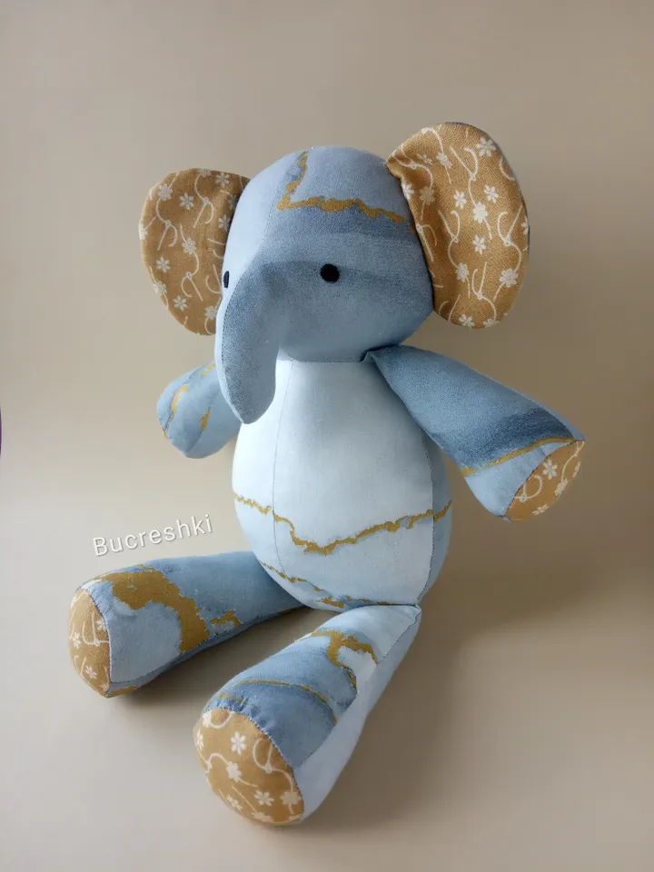 Stuffed Elephant Sewing Pattern PDF