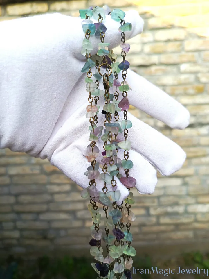 Long Fluorite Necklace