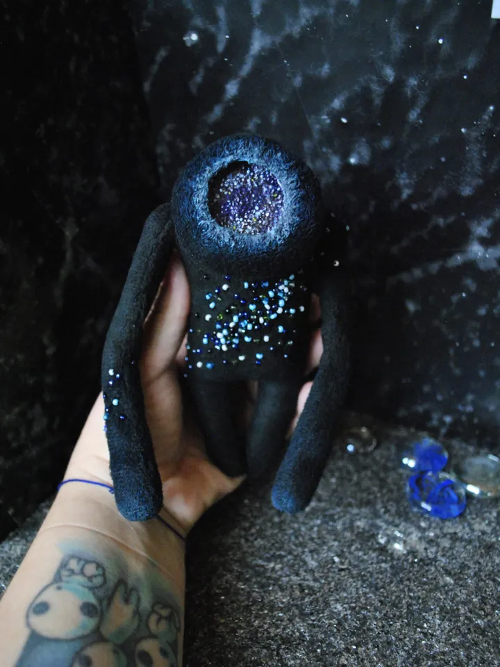 Textile doll "the universe inside"