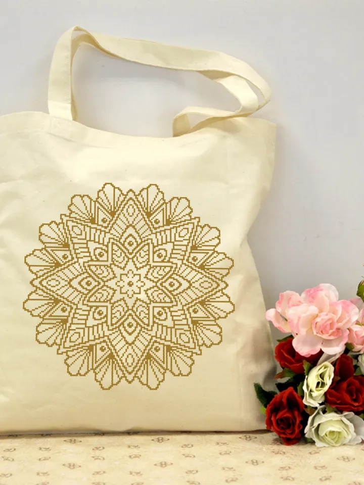 Mandala cross stitch pattern download PDF Modern quick cross stitch Monochrome cross stitch chart Flower mandala digital PDF Home decor #M40