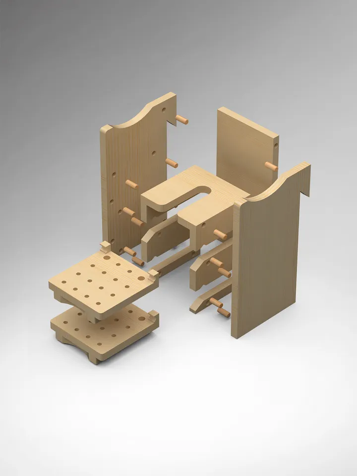 Compact Router Rack Plans (PDF) for Workshop – DIY French Cleat Storage System