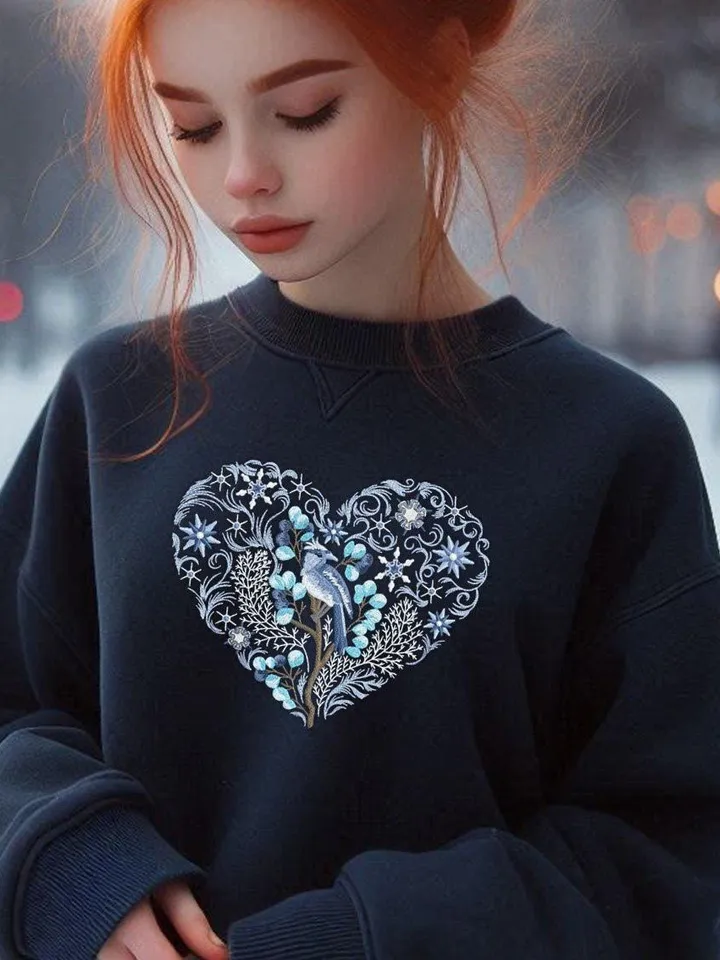 Machine embroidery design &quot;Heart of Winter&quot;
