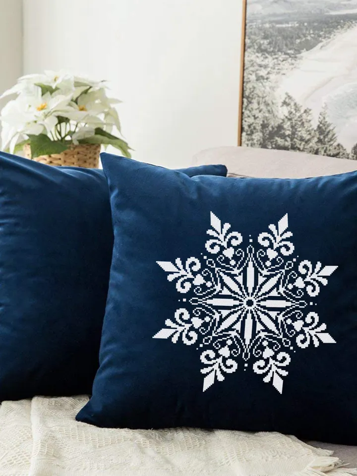 Mandala snowflake cross stitch pattern PDF download Christmas cross stitch chart, Snowflake mandala pattern digital PDF, Home decor #M240