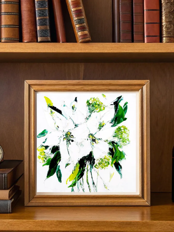 Lily Painting Flower Original Art Original Oil Painting Painting Painting Abstract Floral Painting Wall Art Gift by ArtProkopaloSv