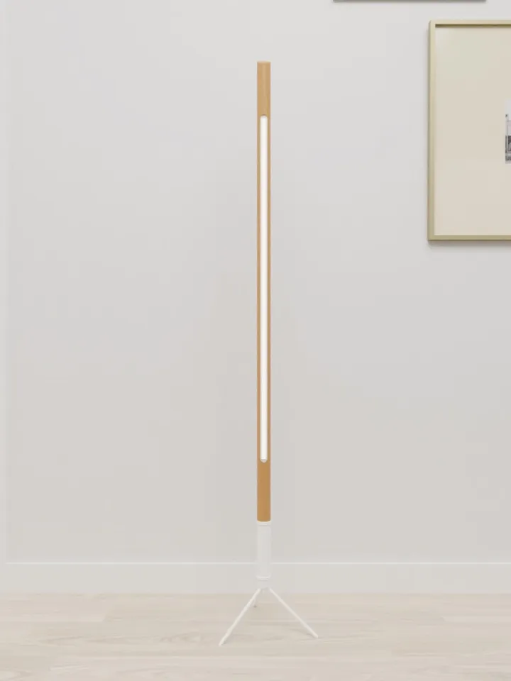 Modern minimalist wooden floor lamp