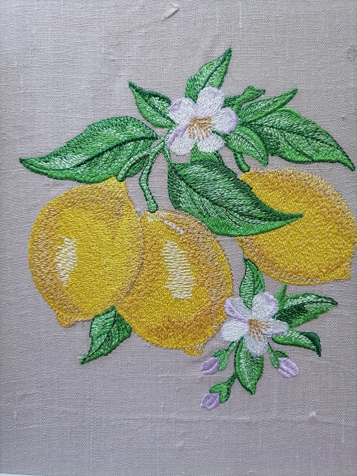 Lemon 3 7x11 Embroidery Design