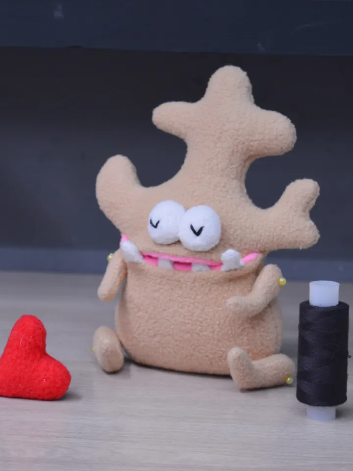 PDF Ginger Plush Toy Pattern – Beginner-Friendly Fleece Softie