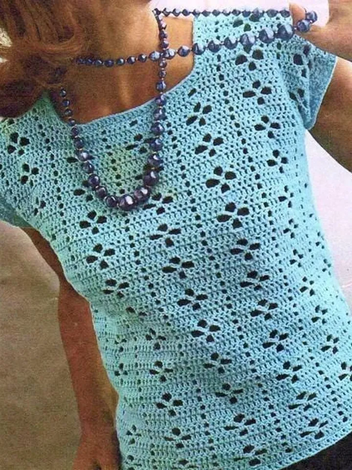 crochet pattern TOP, women crochet top, crochet summer top, easy top pattern, vintage top crochet pdf instant download