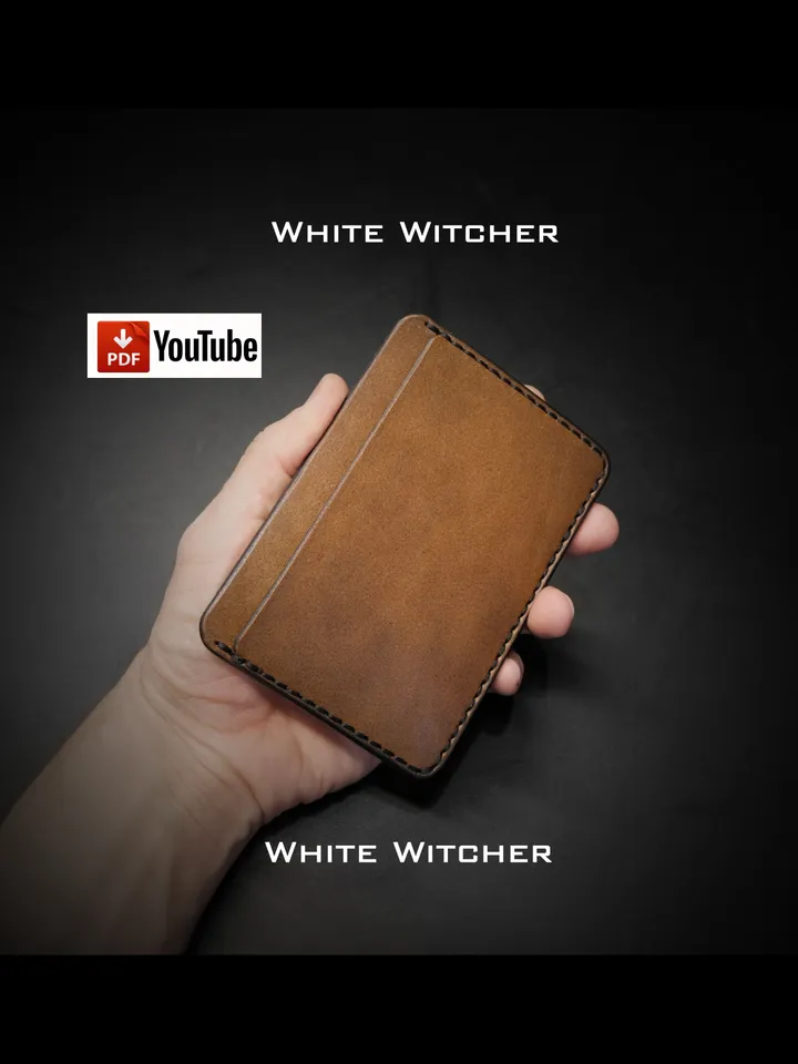 Leather pattern to make a doc wallet . MW17