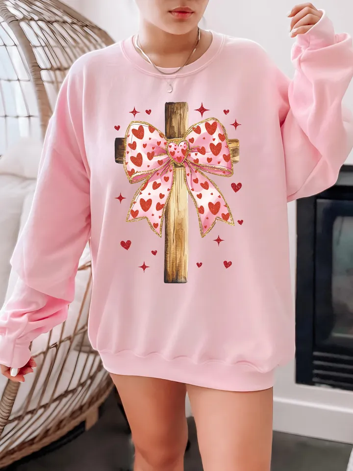 Jesus is my Valentine PNG, Christian Valentine Png, Valentine Coquette Bow Png, Bible Verse Png, Love Like Jesus Png, Cross, Faith, Jesus