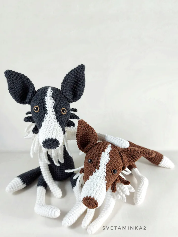 Crochet Border Collie Pattern. Amigurumi Border Collie. Crochet Dog. Amigurumi Dog. Digital Download. PDF.